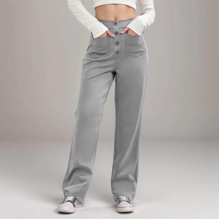 Elisha - Elastische broek met hoge taille - 1+1 kostenlos