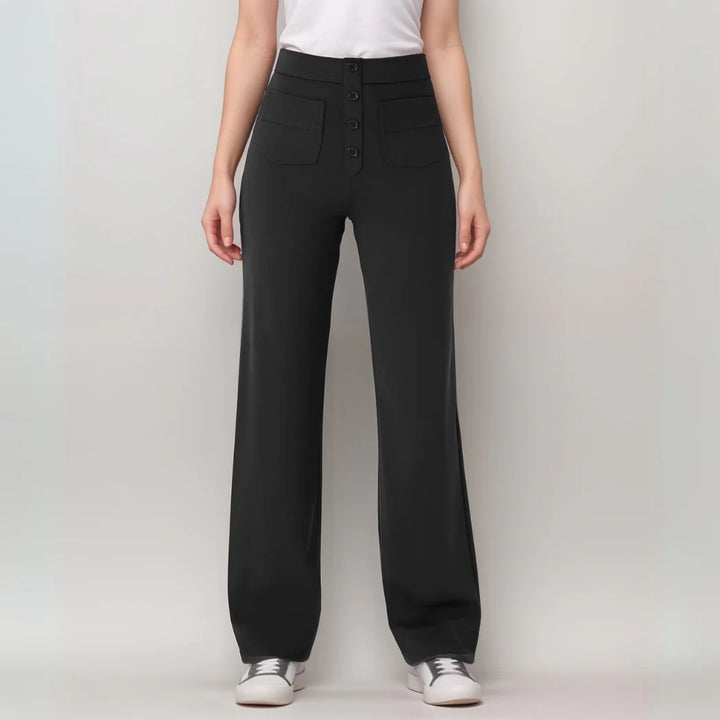 Elisha - Elastische broek met hoge taille - 1+1 kostenlos