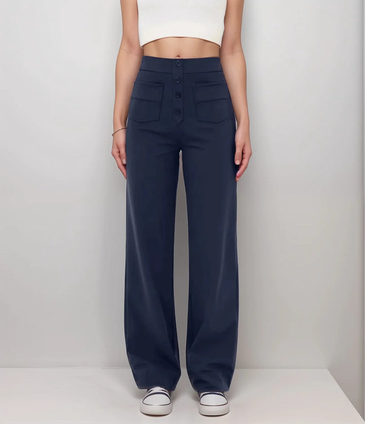 Elisha - Elastische broek met hoge taille - 1+1 kostenlos