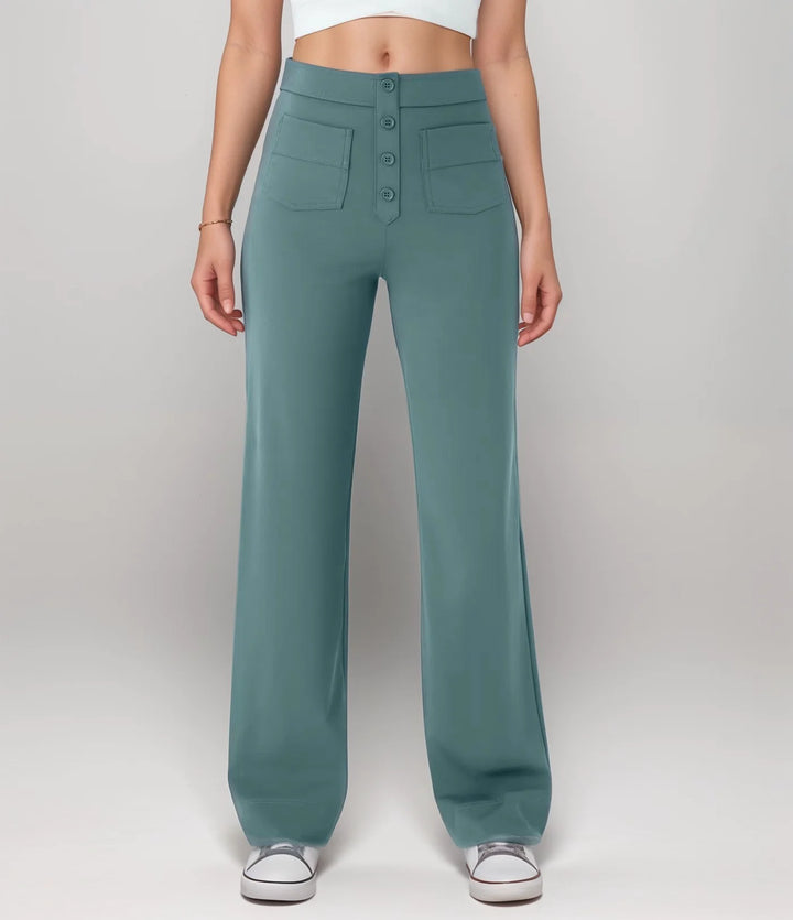 Elisha - Elastische broek met hoge taille - 1+1 kostenlos