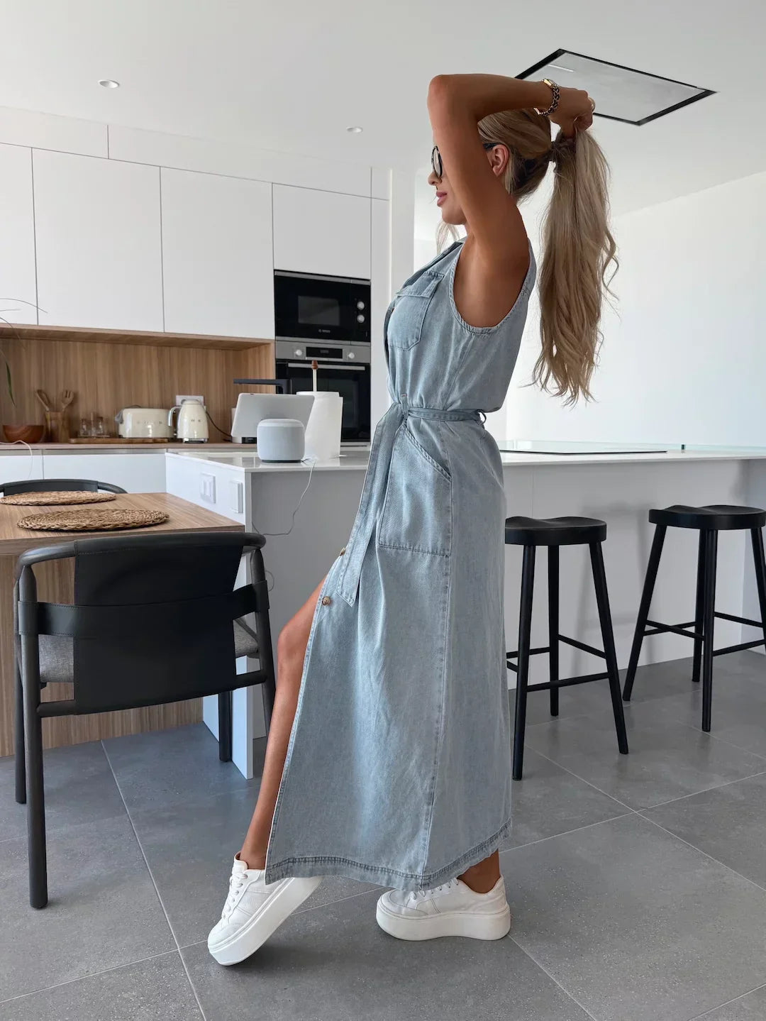 Giselle™ - Maxi-Jeanskleid