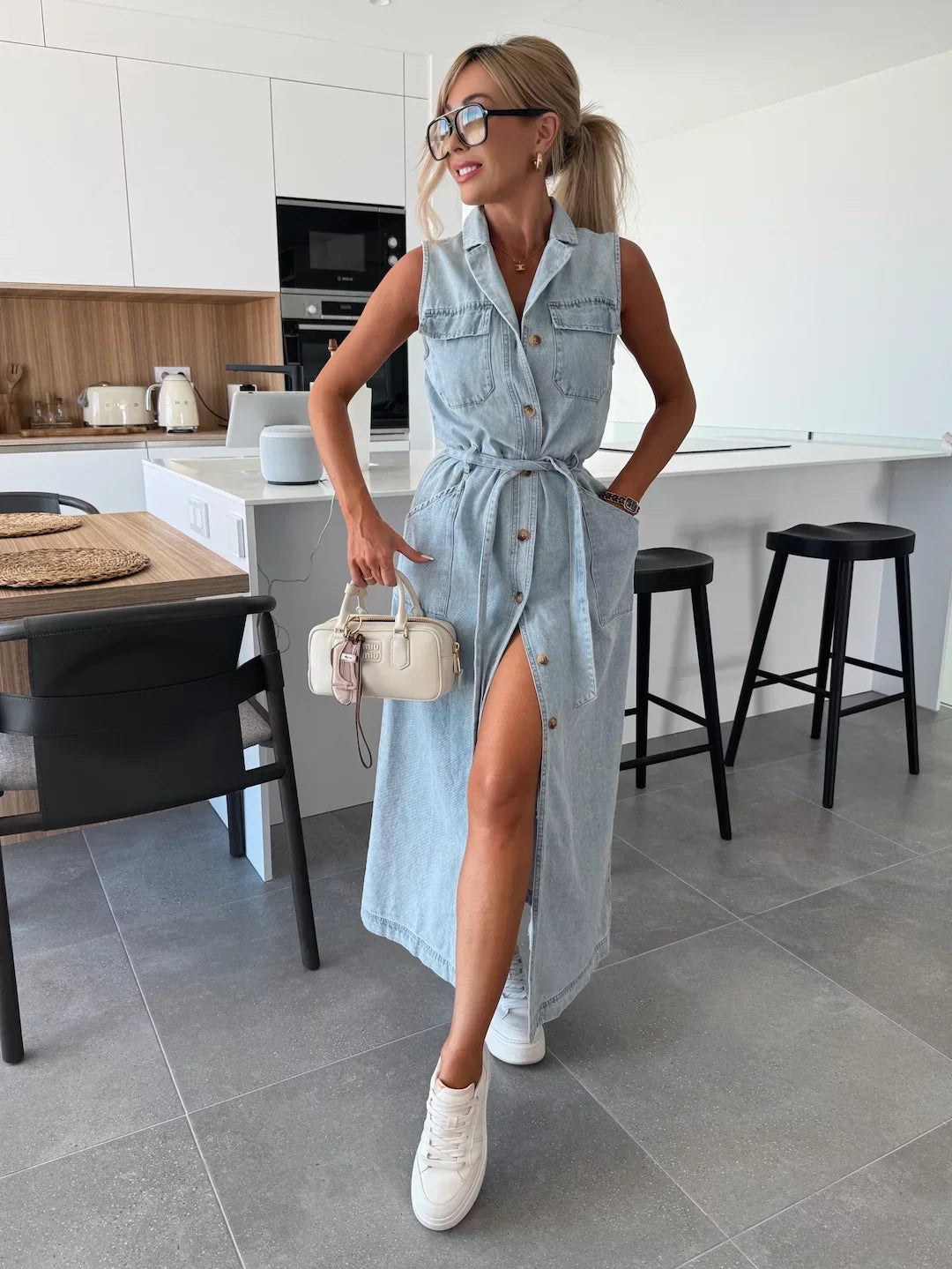 Giselle™ - Maxi-Jeanskleid