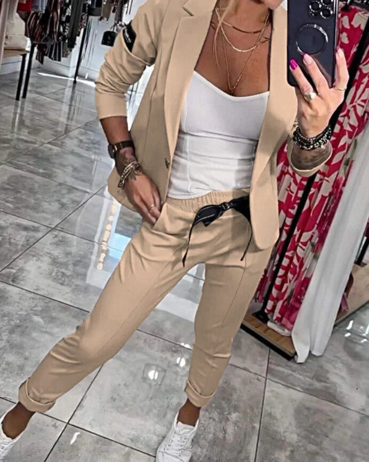 Isla - Das ultimative schicke Set aus Oberteil, Jacke und Hose