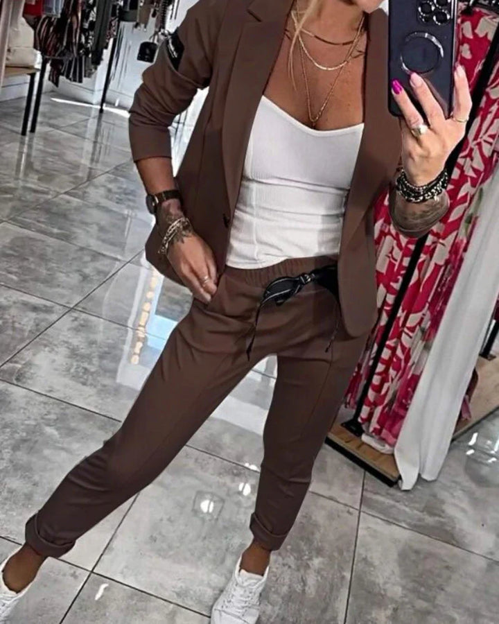 Isla - Das ultimative schicke Set aus Oberteil, Jacke und Hose