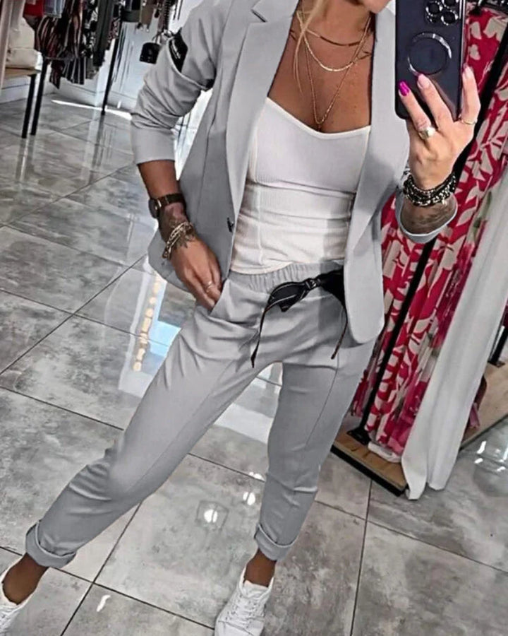 Isla - Das ultimative schicke Set aus Oberteil, Jacke und Hose
