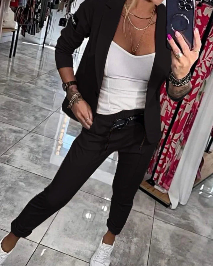 Isla - Das ultimative schicke Set aus Oberteil, Jacke und Hose