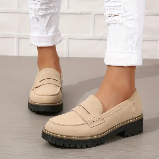 Jennifer™ Klassische Loafers aus Wildleder