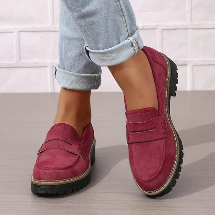 Jennifer™ Klassische Loafers aus Wildleder