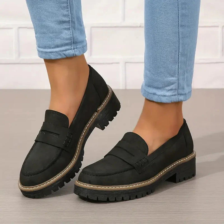 Jennifer™ Klassische Loafers aus Wildleder