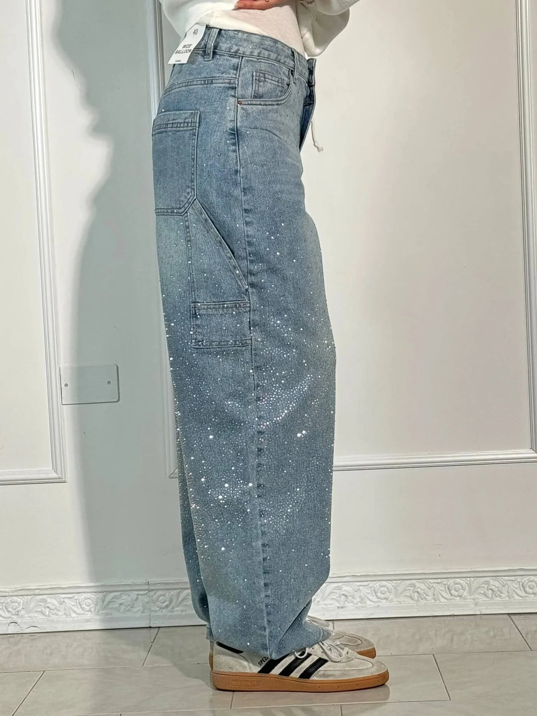 Johanna™ – Weite Hose mit hohem Bund und Knopftaschen
