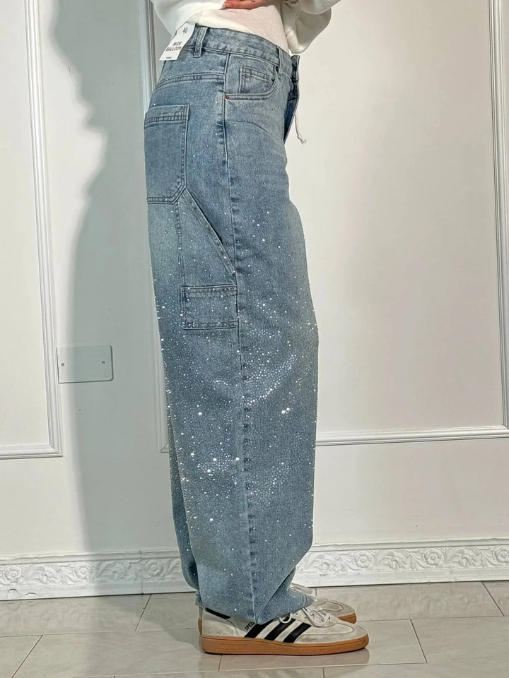 Johanna™ – Weite Hose mit hohem Bund und Knopftaschen