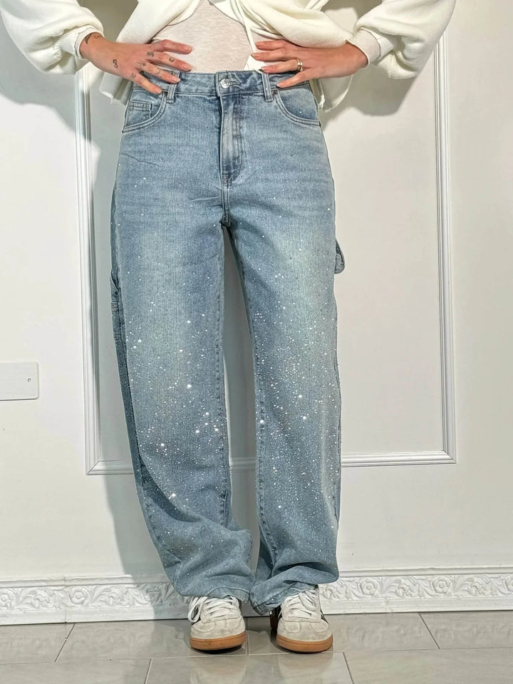 Johanna™ – Weite Hose mit hohem Bund und Knopftaschen