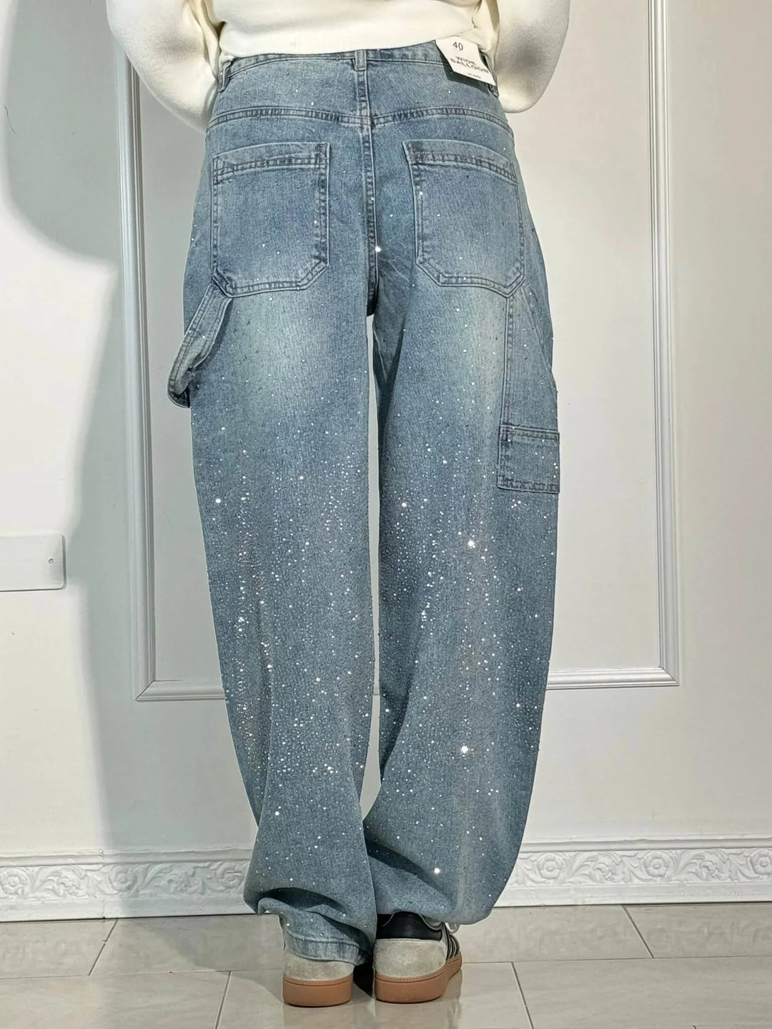 Johanna™ – Weite Hose mit hohem Bund und Knopftaschen