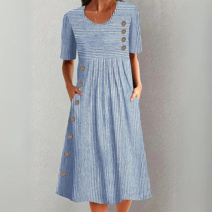 Lenna™ - Gestreiftes Midikleid