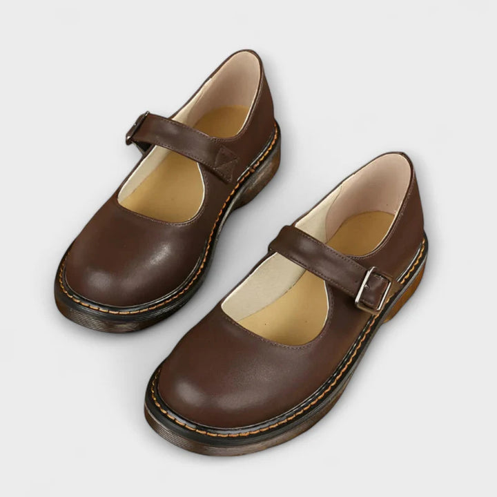 Lilly-Anna™ - Damen Vintage Mary Jane Schuhe