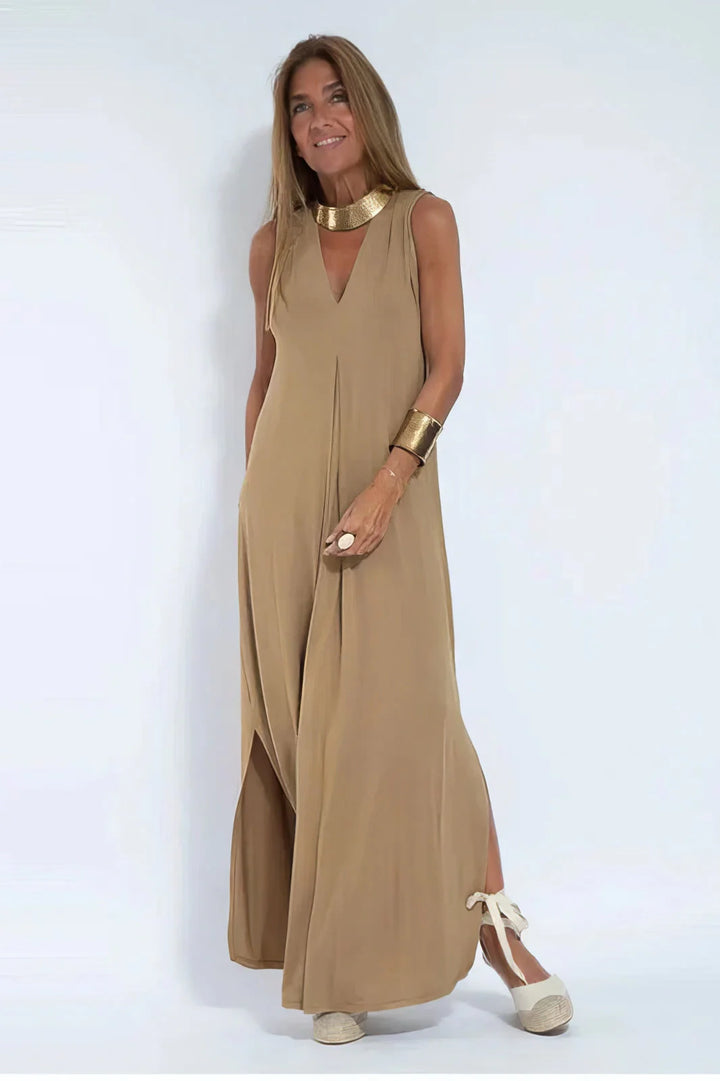 Nicole™ – Elegantes Maxikleid mit passender Strickjacke