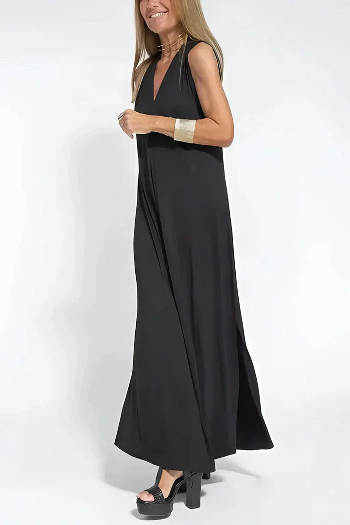 Nicole™ – Elegantes Maxikleid mit passender Strickjacke