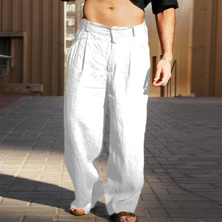 Nolan™ – Leinenhose mit weitem Bein