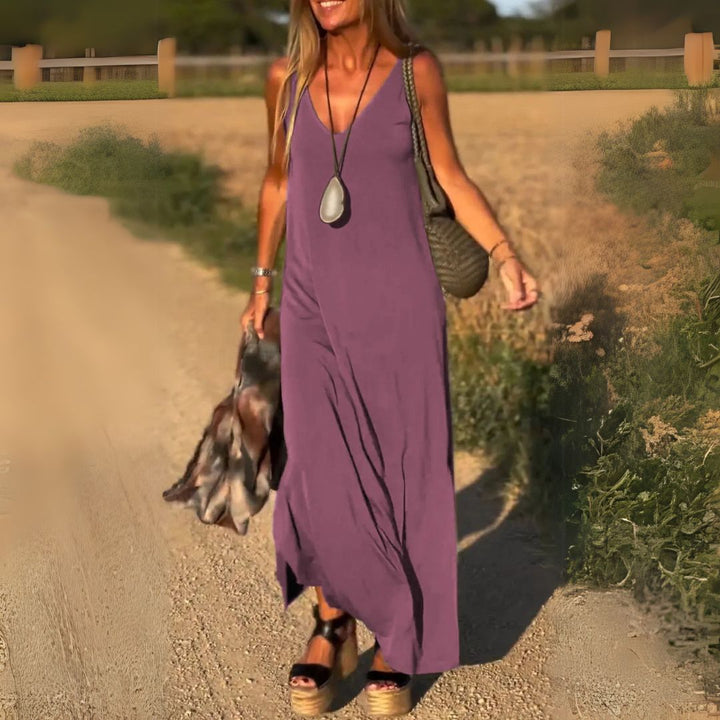 Élyse™ - Elegante Maxikleid ohne Ärmel mit V-Ausschnitt Chic