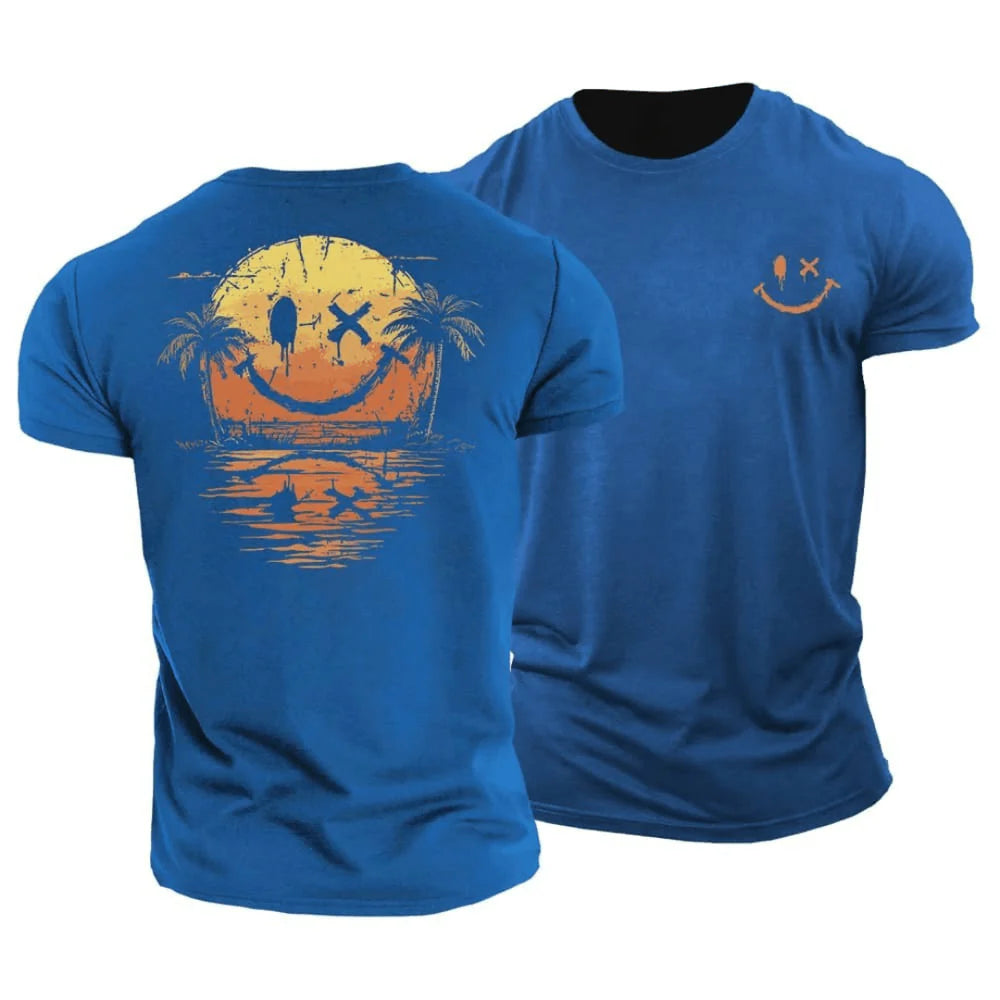 Sammi™ - Sommer-Smiley-Meer-T-Shirt