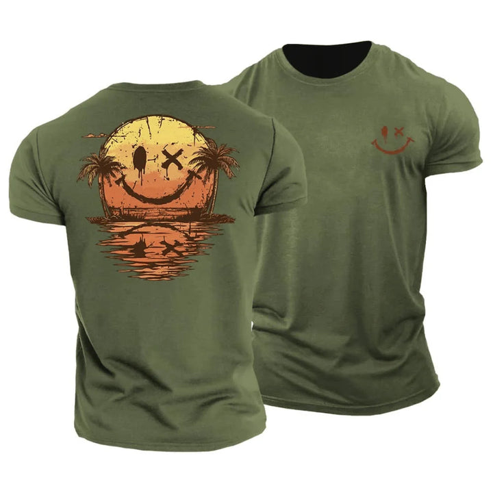 Sammi™ - Sommer-Smiley-Meer-T-Shirt