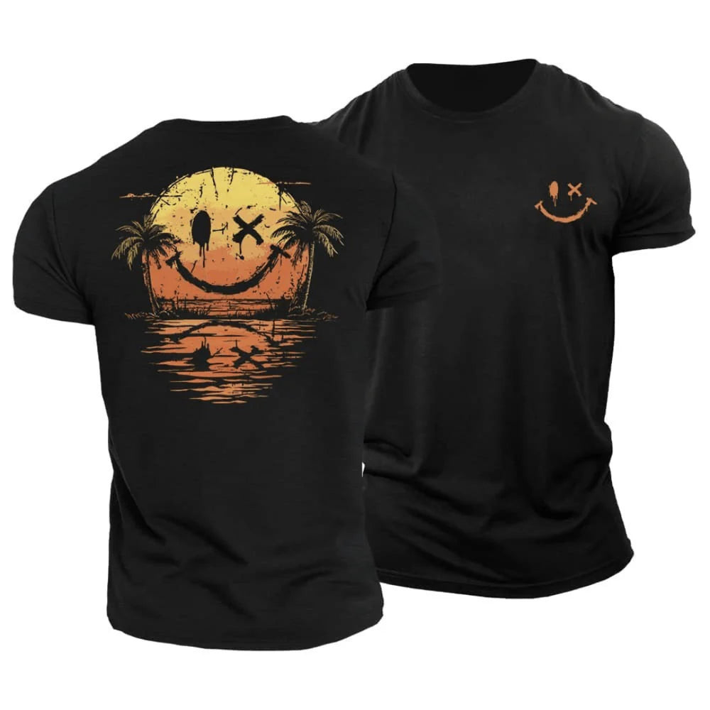 Sammi™ - Sommer-Smiley-Meer-T-Shirt