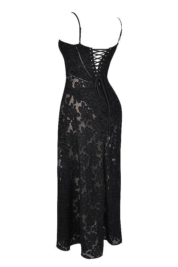 Paulette™ - Elegantes langes Kleid mit Korsett
