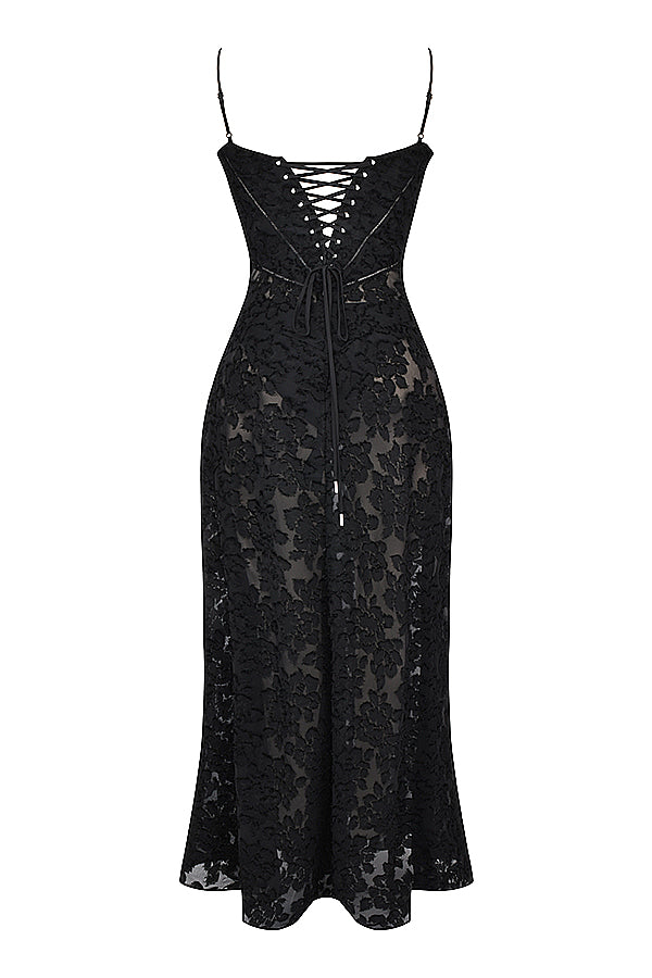 Paulette™ - Elegantes langes Kleid mit Korsett