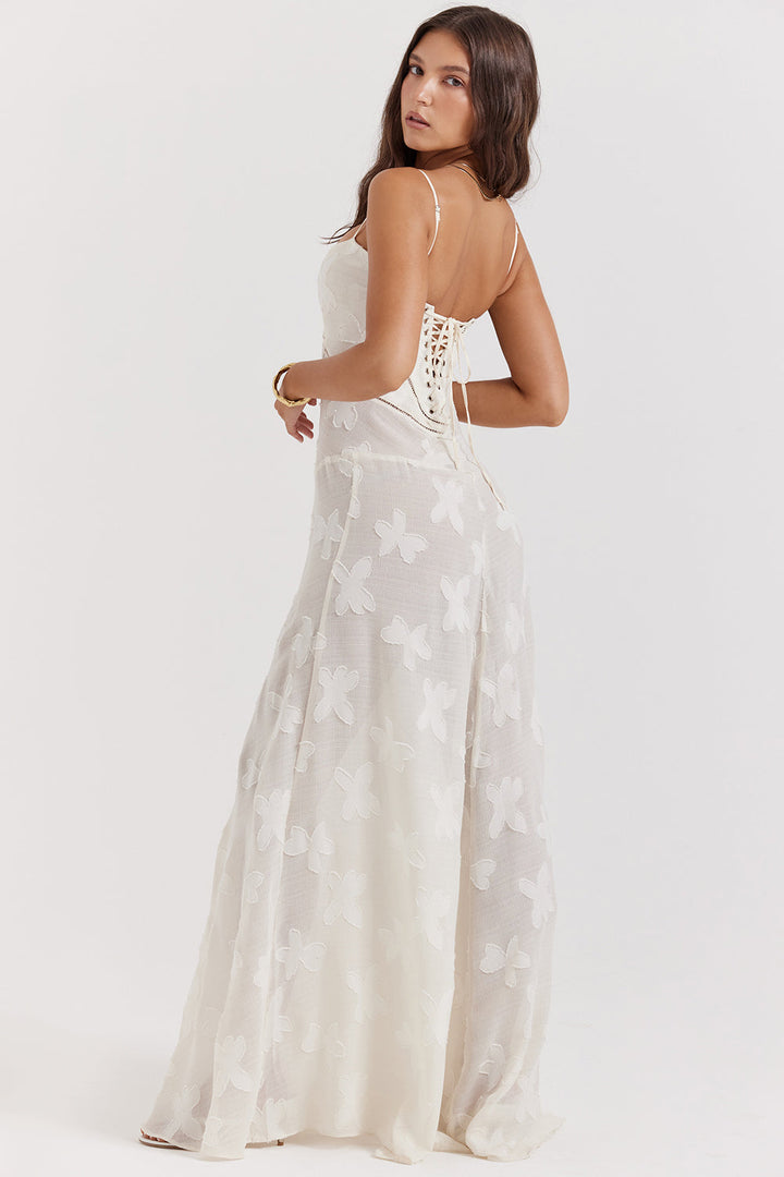 Paulette™ - Elegantes langes Kleid mit Korsett