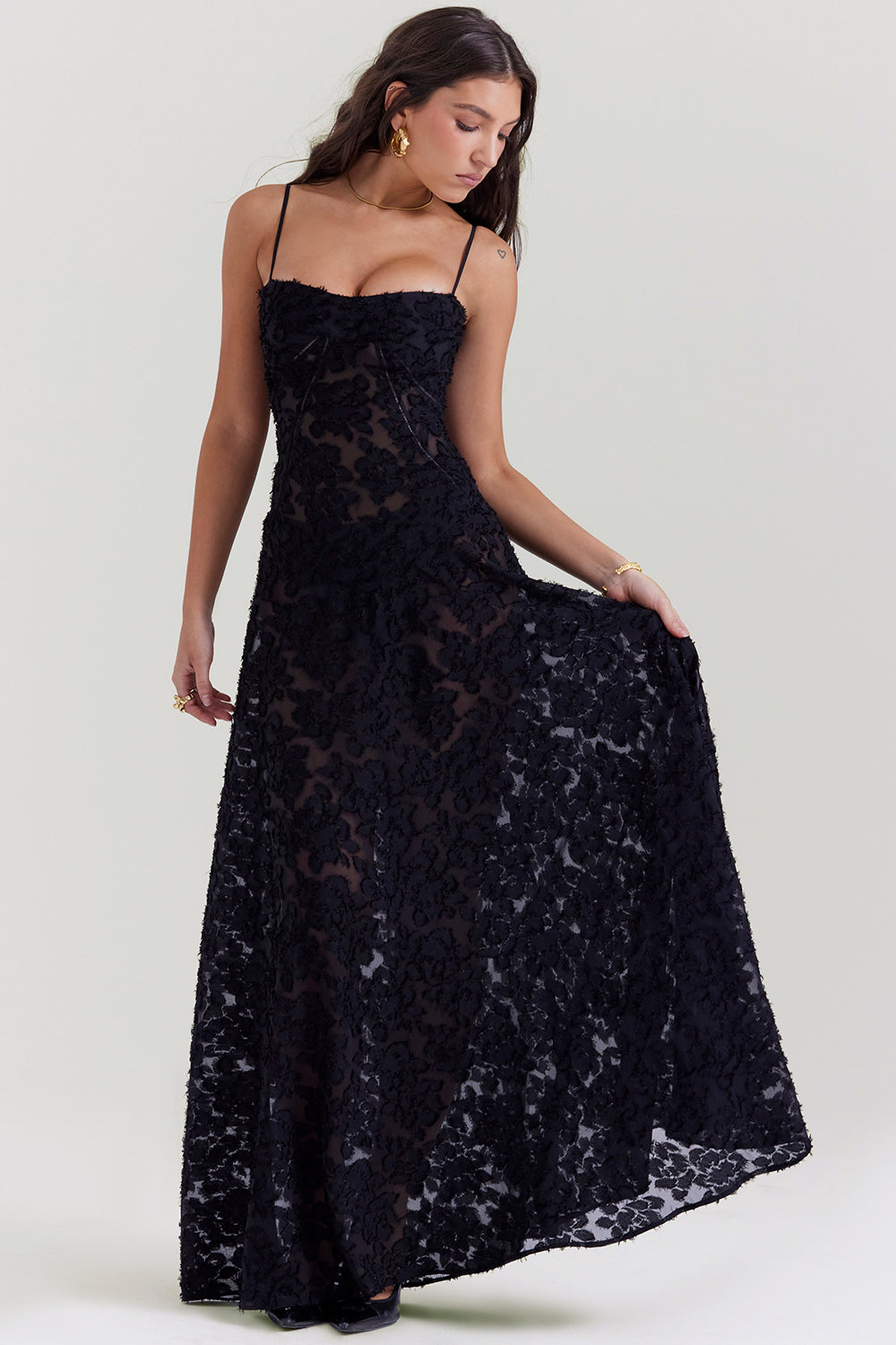Paulette™ - Elegantes langes Kleid mit Korsett