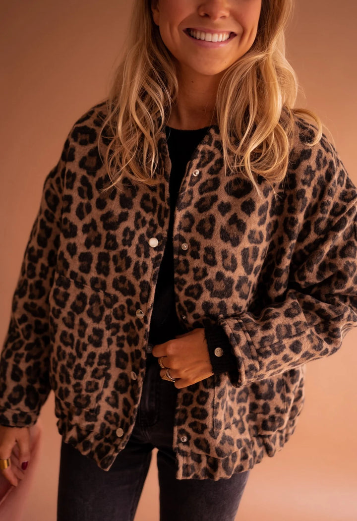 Celeste™ - Jacke mit wildem Leopardenmuster