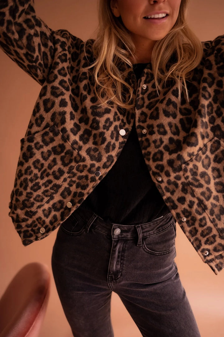 Celeste™ - Jacke mit wildem Leopardenmuster