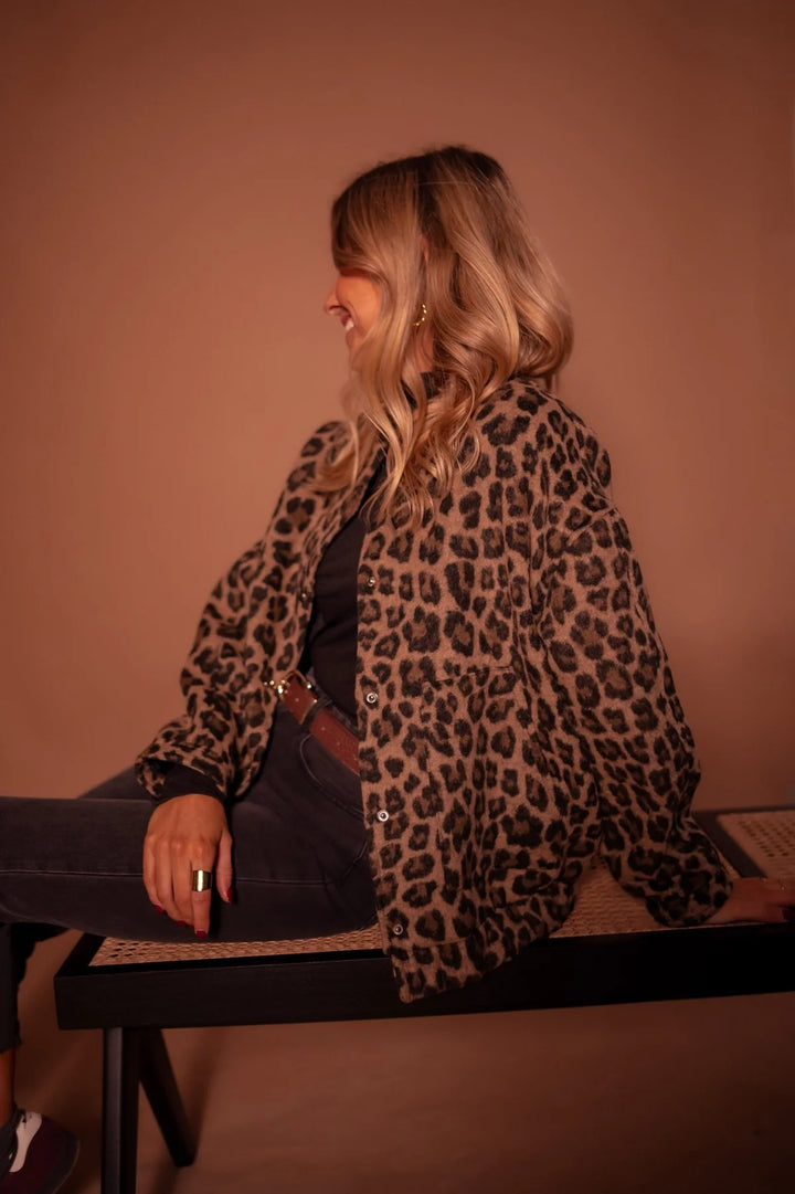 Celeste™ - Jacke mit wildem Leopardenmuster