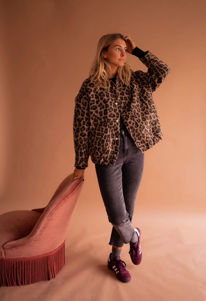 Celeste™ - Jacke mit wildem Leopardenmuster