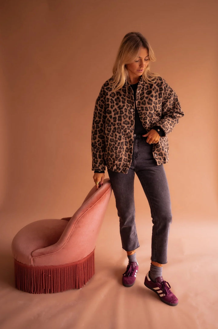 Celeste™ - Jacke mit wildem Leopardenmuster