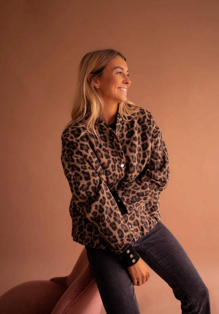 Celeste™ - Jacke mit wildem Leopardenmuster