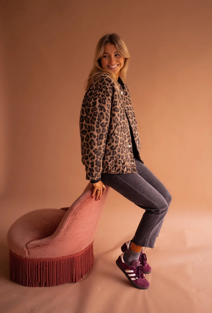 Celeste™ - Jacke mit wildem Leopardenmuster