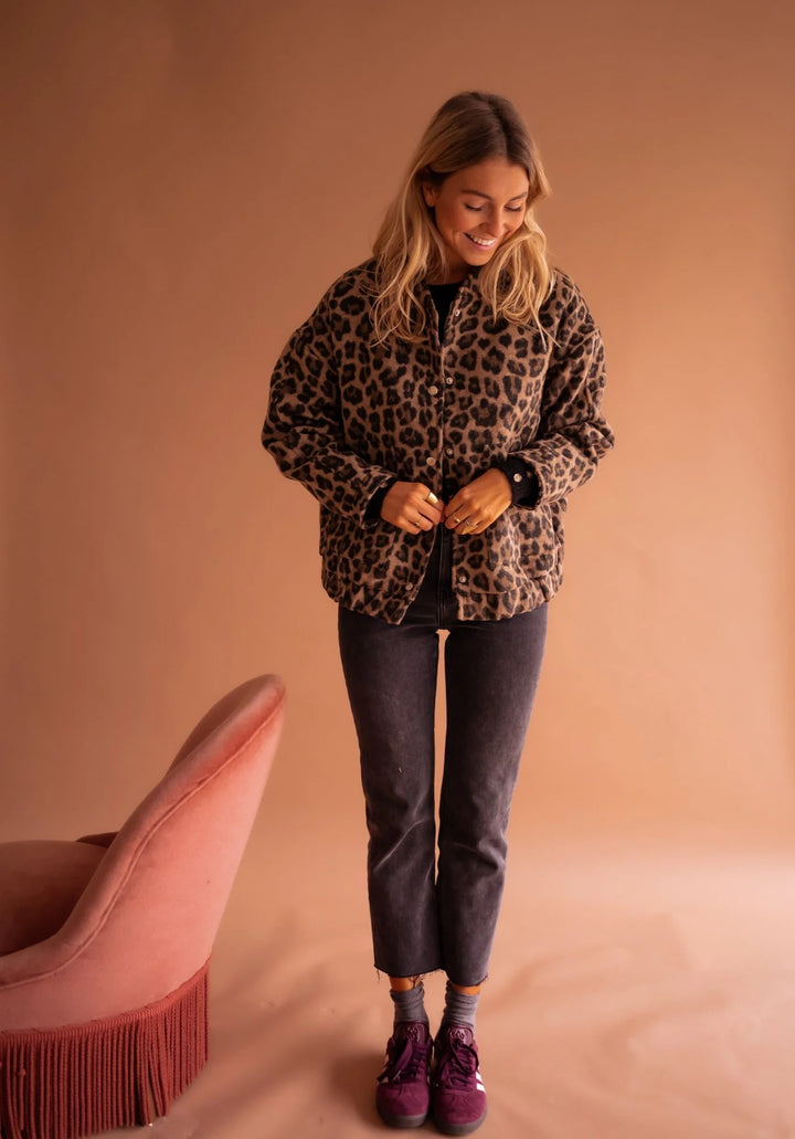 Celeste™ - Jacke mit wildem Leopardenmuster